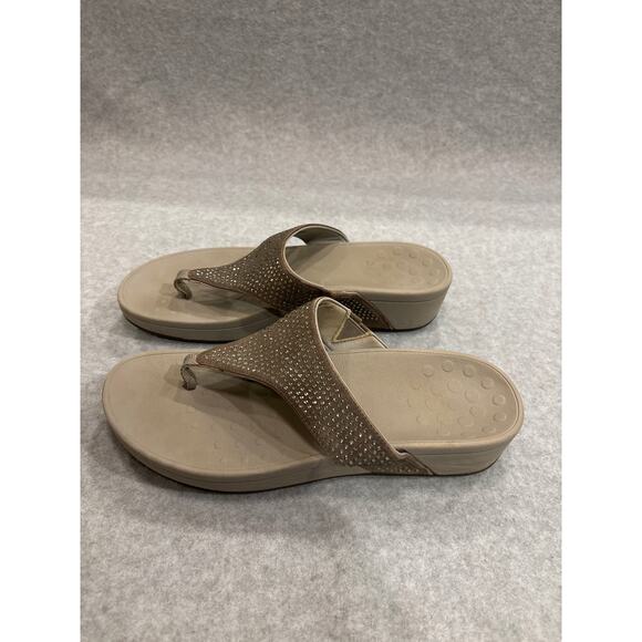 Vionic Pacific Naples Women's Size 11 Embellished Platform Sandals Flip Flops - Picture 3 of 10